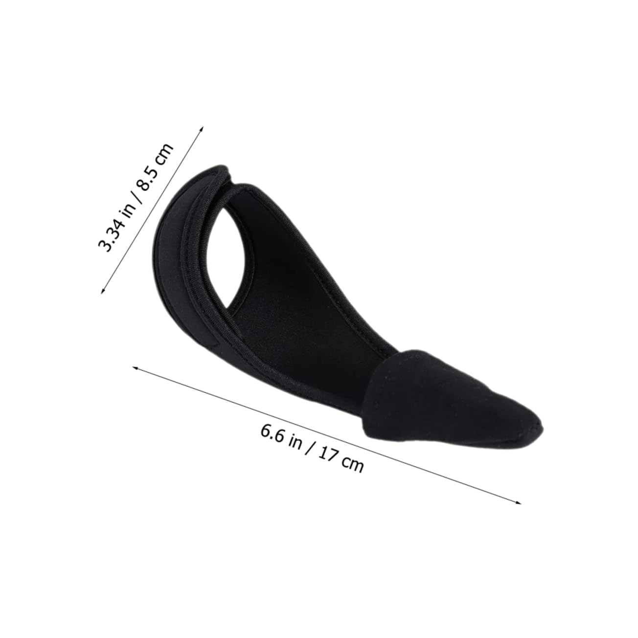 Moufles Protège-Index Antidérapant en Cuir de Mouton Noir WOONEKY