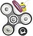 FabQuality Cube 12 Sides Anxiety Attention Toy with Minion Key Chain Gift + eBook Included - Relieves Stress and Anxiety and Relax for Children and Adults Bonus EBOOK is Sent by email