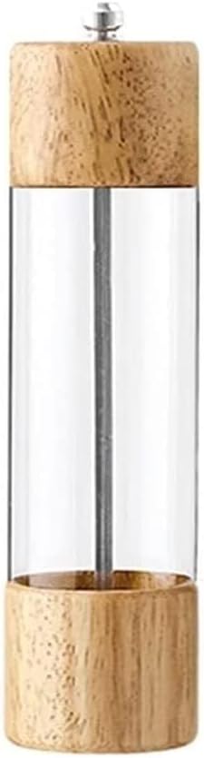 Pepper Mill Wooden See-Through Manual Salt and Grinders Set(8in)