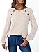 AUTOMET Womens Long Sleeve Tshirts Casual Tunic Work Tops Cute Pullover Sweaters Fall Travel Outfits 2025 Dressy Blouses Apricot L