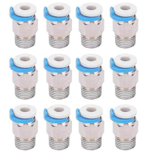 ViaGasaFamido Pneumatic Fittings Push Connectors, Premium Stainless Steel Quick Connect Couplers for 3D Printer Extruder