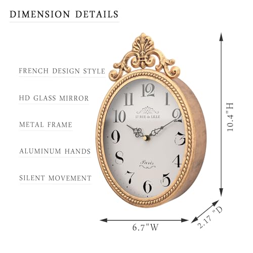Abdurey French Retro Wall Clock product photo Abdurey French Retro Wall Clock product image