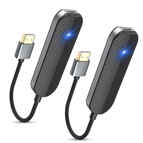 iOS Wireless HDMI Display Adapter,4k 1080p WiFi Streaming Movies Device Receiver Dongle for iPhone iPad,Tiktok YouTube Mirroring to TV, HD Video Sync,Not Support Netflix(2PCS)