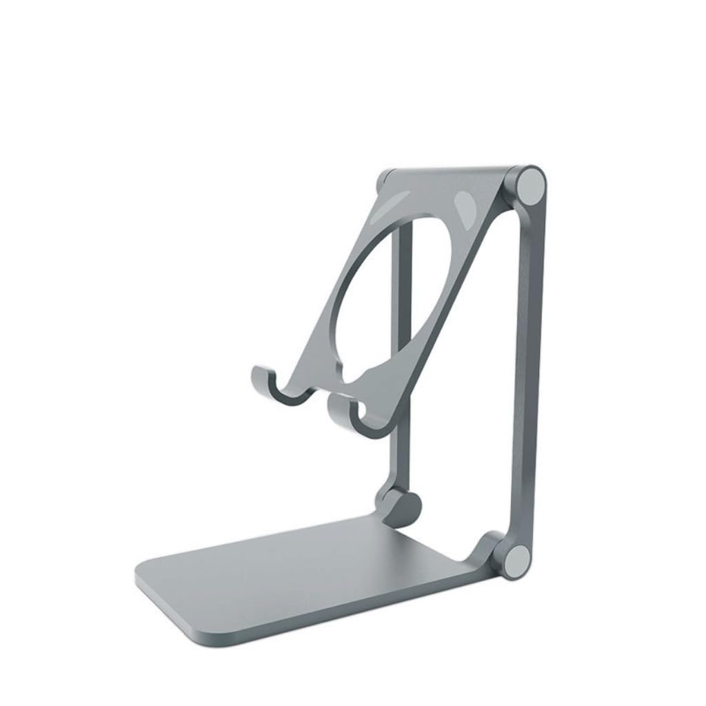 Support de téléphone de bureau pliable en aluminium pour smartphone et tablette