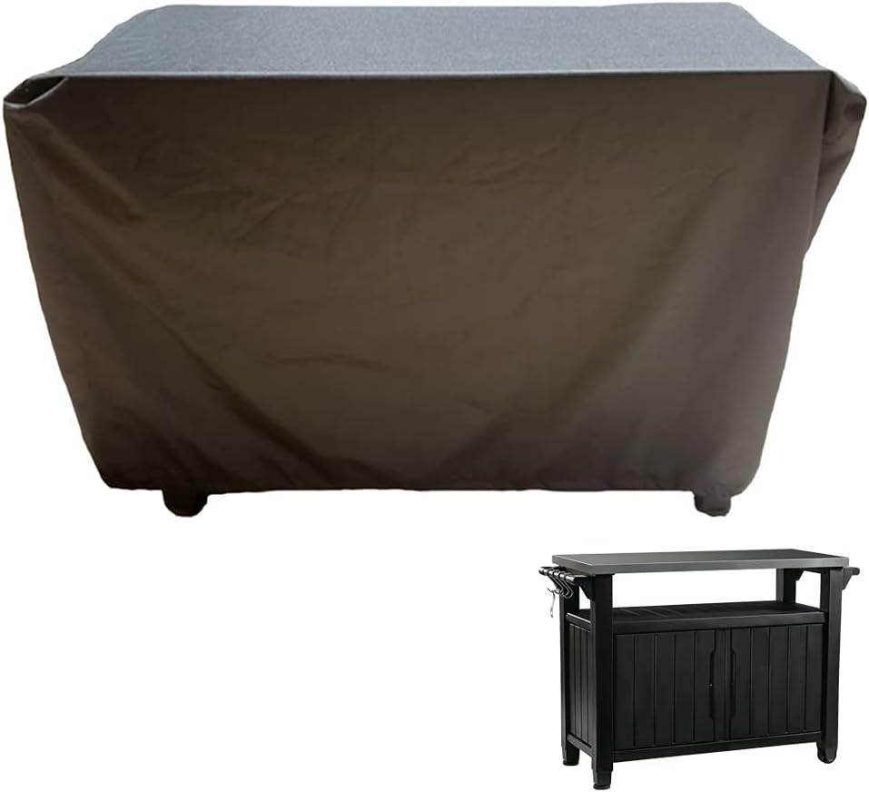 Prep Table Cover for 52in Keter Unity Portable Outdoor Table Waterproof Fabric UV Resistant Breathable All Weather Protection