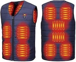 AIVEH Men's/Women's Heated Vest, 3 Heating Levels, 10 Zones Heating, USB Rechargeable Thermal Vest Electric Heated Jacket