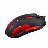 Red E-3lue E-Blue Cobra II 1600DPI High Precision Gaming LED Mouse (Bigger scroll wheel)