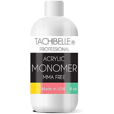Tachibelle Professional Acrylic Liquid Monomer MMA FREE for Doing Acrylic Nails, MMA free, Ultra Shine and Strong Nail Made in USA (8 Ounce) Cover