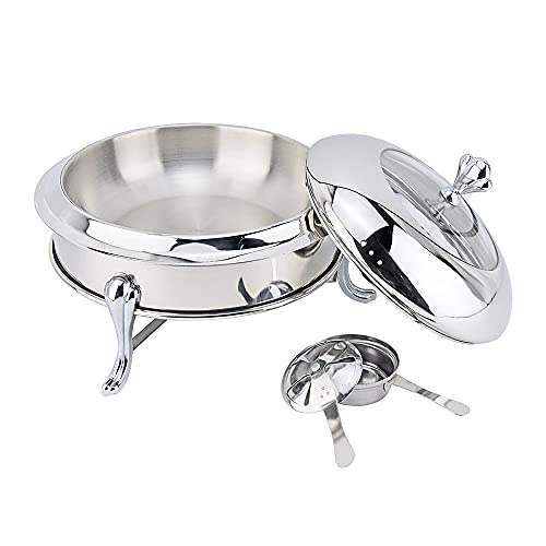 Plateau chauffant chafer avec couvercle pour cuisine et traiteur