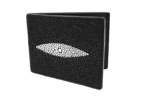 Stingray Leather Bi-fold Wallet w/Left Flap