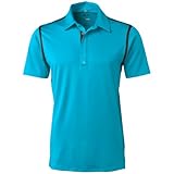adidas Golf Men's Puremotion Tour ClimaCool Stripe Polo Shirt