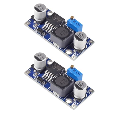2Pcs LM2596 Power Converter Step Down Module DC to DC Buck Converter 3.2V-35V to DC1.25V-30V Voltage Regulator Power Supply Module LM2596S