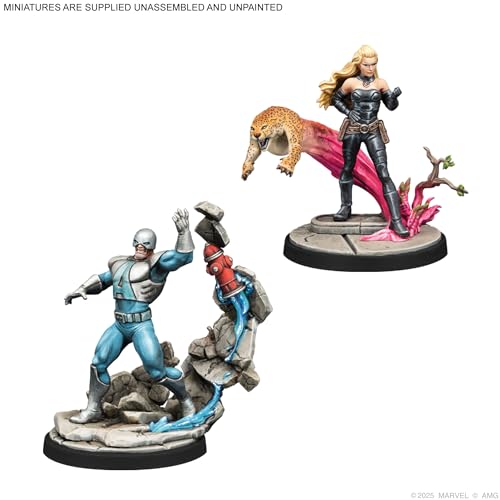 Atomic Mass Games, Marvel: Crisis Protocol – Avalanche, Exodus & Lady Mastermind, Character-Expansion, Tabletop, 2 Players, from Age 14+, 90-120 Minutes, English, French und Spanish