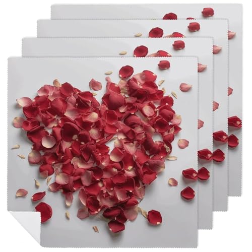Servilletas de Tela en forma de corazón 18.7 x 18.7 pulg miniatura 1