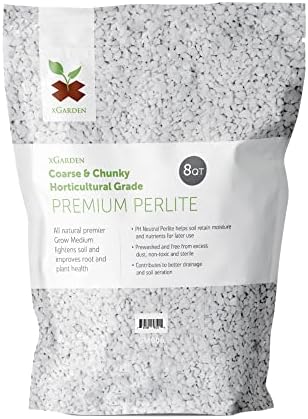 xGarden 8 Quarts Horticultural Grade Premium Perlite - Coarse and Chunky