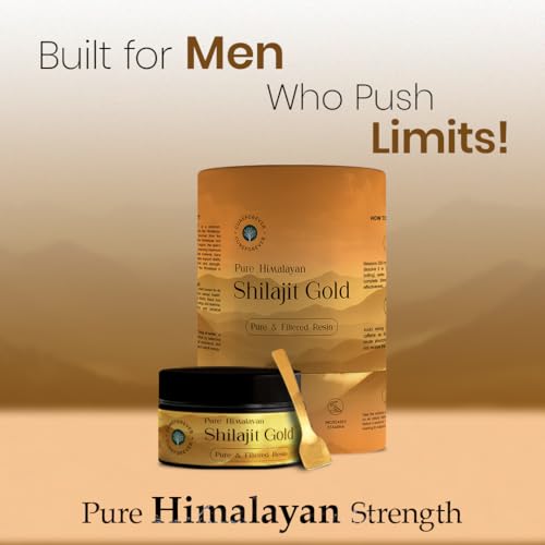 Image of CUREFOREVER Shilajit Gold Resin 20g | Pure Himalayan Shilajit with Ashwagandha, Tongkat Ali, Maca & Black Musli | Energy, Stamina, Vitality & Strength Support for Men & Women