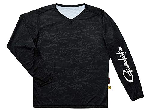 がまかつ NO FLY ZONEロングスリーブTシャツ GM3662 ブラックカモフラージュ M