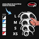 Flexi New Comfort einziehbare Hundeleine (Band), ergonomisch, robust und verhedderungsfrei, für Hunde bis zu 15 kg, 5 m, Größe S, Grau/Schwarz