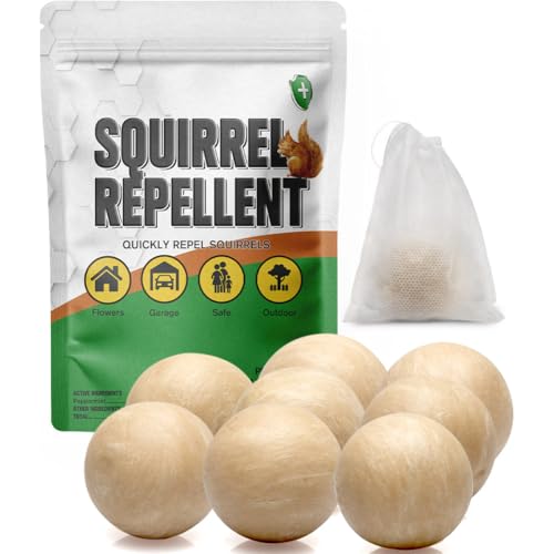PDKIVFI Squirrel Repellent Outdoor,...