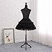 Female Mannequin Torso Dress Form Manikin Body with Wooden Tripod Base Stand Adjustable 60-67 Inch for Sewing Dressmakers Dress Jewelry Display,Black