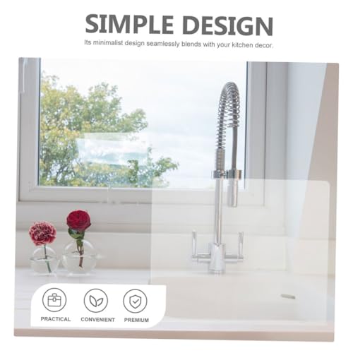 GARIOUANS Spritzschutz Für Spülen Wasserspritzschutz Für Küche Und Bad Abnehmbar Glattes Design Leicht Zu Reinigen