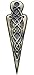 AAR Kiltstift, Distel, Heritage, schottisches Messing, antik/verchromt, Größe 10,2 cm, Messing, Nill