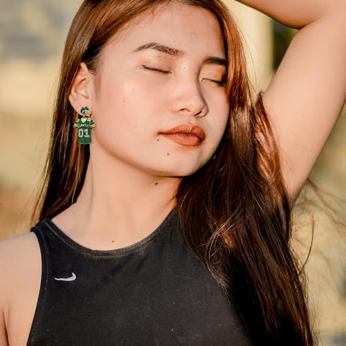 Madison Tyler Large Stud Earrings | Dangle Earrings for Women | Sports Earrings Hypoallergenic | Game Day Drop earrings for | Cheer Earring for Women Fan Jewelry2