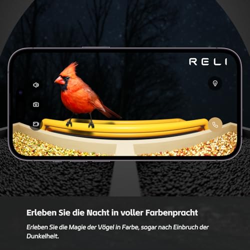 Birddy® Original Smart Vogelfutterstation mit Kamera, solarbetrieben, langlebiges Material, GreenTough Feeder mit Vogelbeobachtungskamera, KI-Identifizierung, Live-Ansicht, sofortige – Bild 4