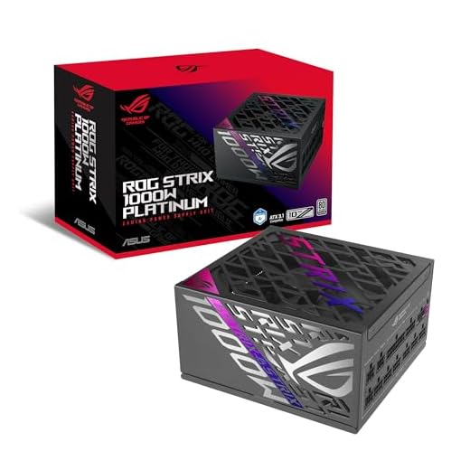 ASUS ROG Strix 1000W Platinum (Fully Modular Power Supply, 80 Plus Platinum Certified, ATX 3.1, Cybenetics Lambda A+, GaN MOSFET, GPU-First Intelligent Voltage Stabilizer, 10-Year Warranty)