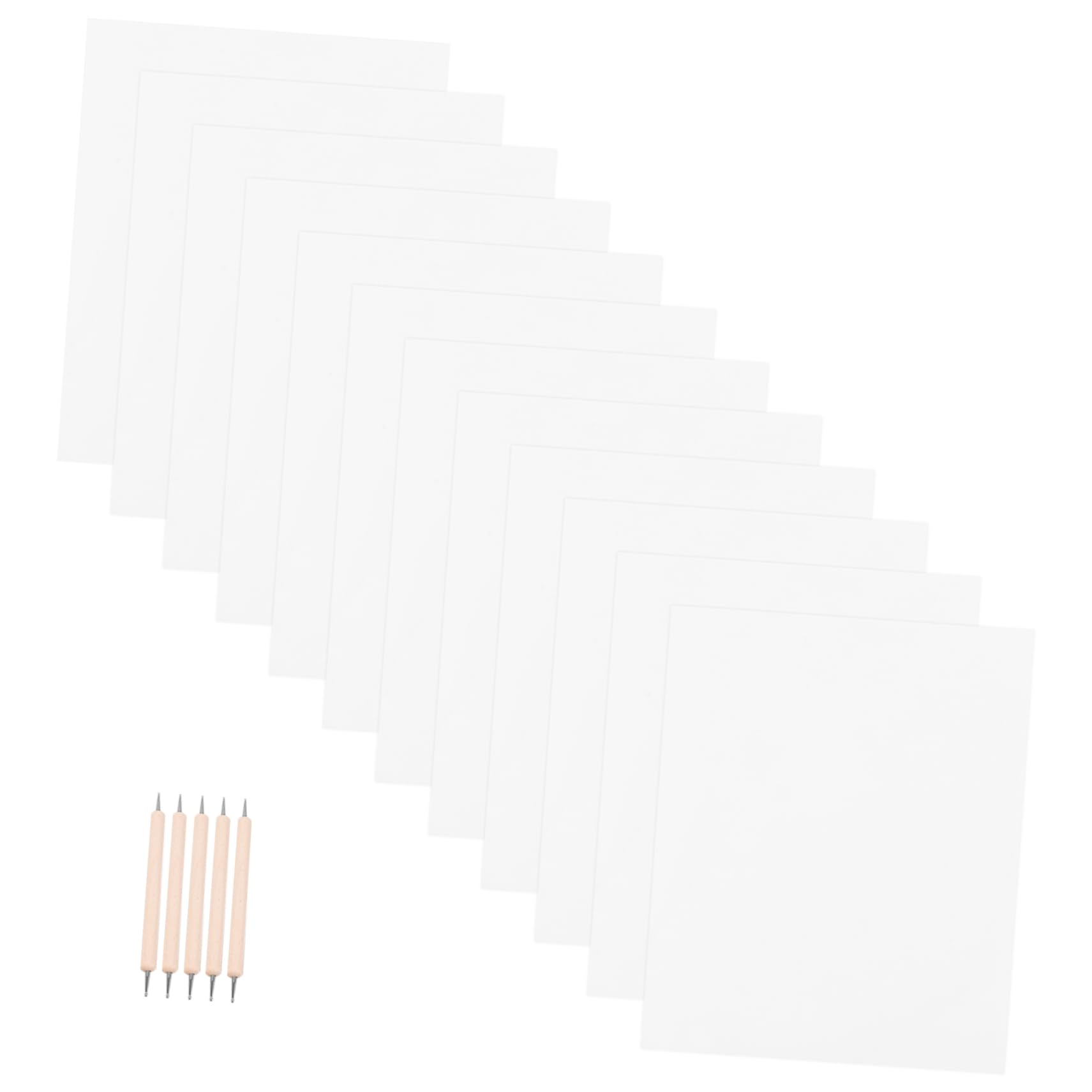 ERINGOGO Art Craft Kit: 17pcs Graphite Transfer Carbon Paper Tracing Paper 5 Double-Ended Tracing Stylus