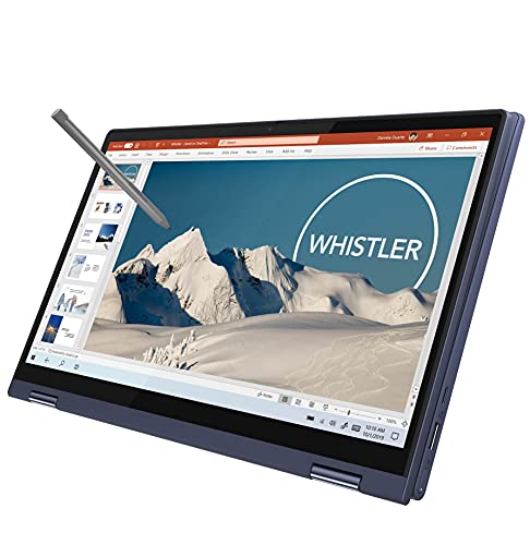 Image of Lenovo Yoga 6 AMD Ryzen 5 5500U 13.3 inch (33.782cm) FHD IPS 2-in-1 Convertible Touchscreen Laptop (16GB /512GB SSD /Windows 10 /MS Office /Backlit Keyboard /Fingerprint Reader /Abyss Blue /1.31Kg), 82ND003PIN