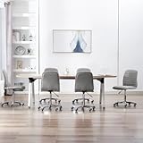 La seduta in tessuto grigio chiaro offre un design contemporaneo che si integra facilmente con gli arredi esistenti della cucina o sala da pranzo.