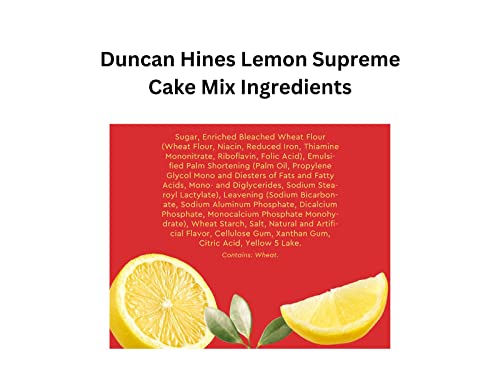 Pudding Poke Cake Bundle Kit With Duncan Hines Cake Mix, Pudding Mix, Sprinkles, Recipe (Lemon) #TOP6