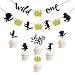 Where the Wild Things are Inspired Party Supplies Wild One Banner with Cake Toppers for Kids Birthday Party Decorations