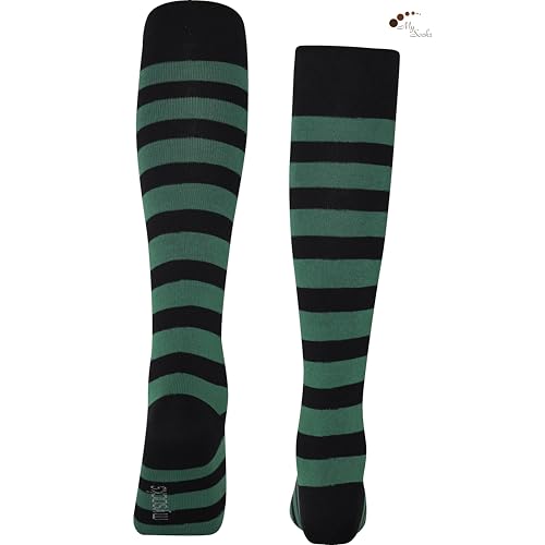 Image of Mysocks Unisex Extra Fine Combed Cotton Knee High Socks, Hand Linked Toe, Soft Latex Band