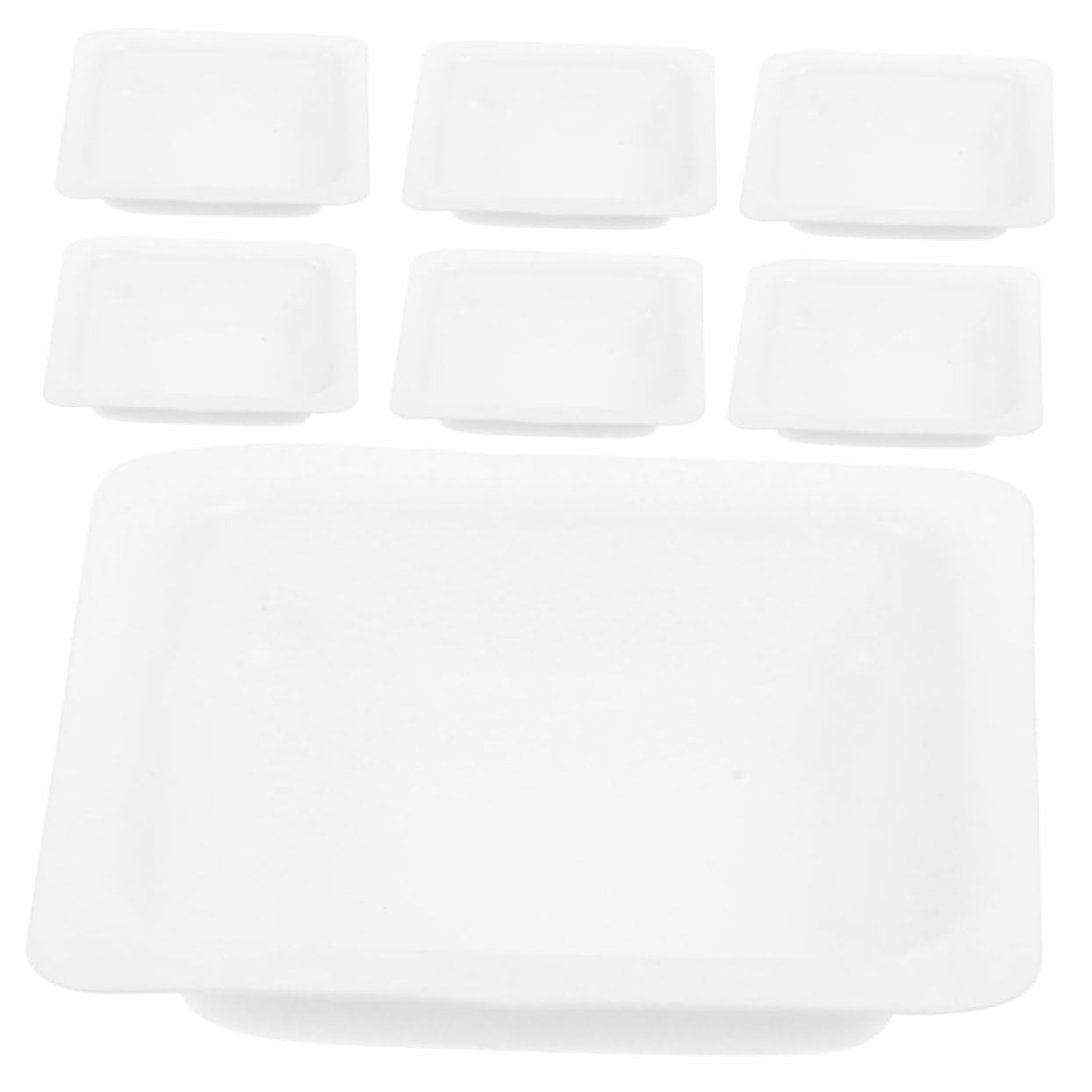 SOLUSTRE 250pièces Plateaux De Pesée De Récipients Pour Mesure De Poudres Et Liquides Ustensiles De Laboratoire Pratiques Et Empilables Pour Transferts Et Stockage