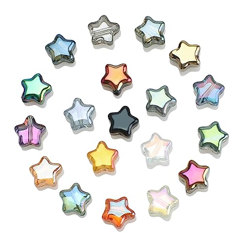 200Pcs Star Beads Star Spacer Beads Star Shape Beads Star Pony Beads Beads Star For Jewelry Bracelet Necklace Making, 8Mm #TOP6