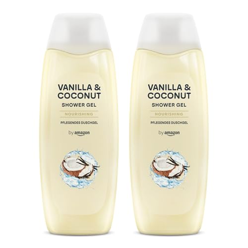 by Amazon Vanille und Kokosnuss Duschgel, 2 x 500ml