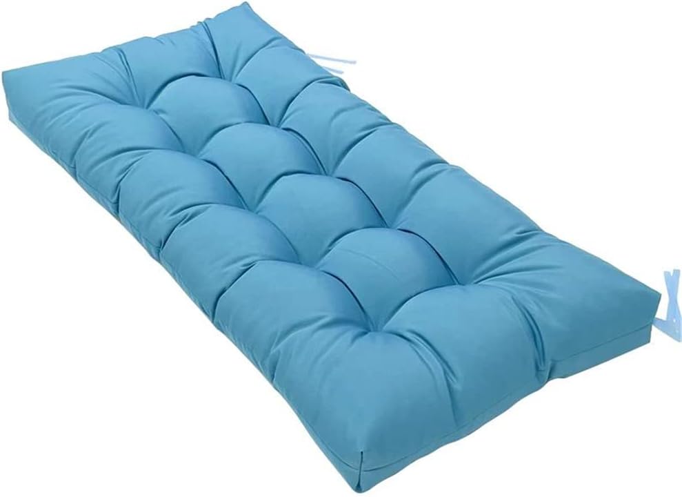 Srutirbo Waterproof Outdoor Bench Cushion, 51"x20", Swing Cushion Patio Furniture Cushions 3 Seater, for Garden Patio Furniture Lounger Bench (Dark Green)