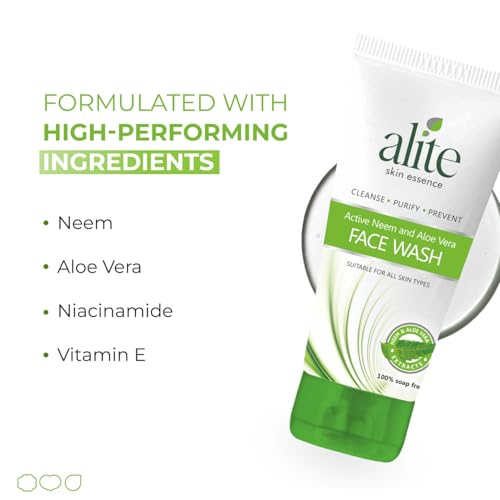 Image of Alite Neem & Aloe Vera Face Wash | Purify, Hydrate & Defend Against Acne | Gentle, Effective & Dermatologically Tested 70g