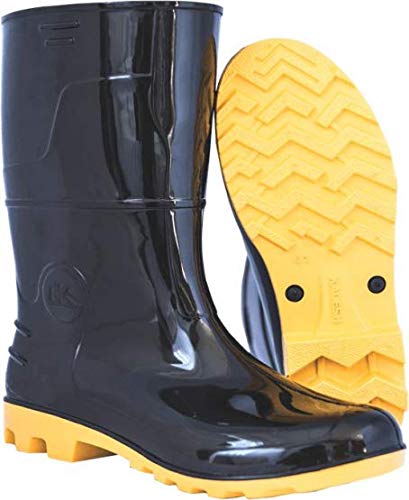 BOTA PVC CANO MEDIO S/FORRO PT/AM KADESH PA16307SF