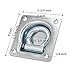 DLLJ Recessed D-Ring Tie DownSquare Cargo Tie-Down AnchorsFlush Mount Tie Down Anchor,4 Pack