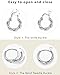 Adoyi Silver Hoop Earrings Set for Women Girls Gold Twisted Huggie Hoops Earrings 14K White Gold Plated Earrings for Women Lightweight 9 Pairs jewelry for women Girl Gift