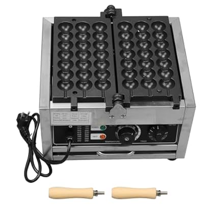 1500-W-Bubble-Waffeleisen mit Timer und Temperaturregelung, Antihaftbeschichtung für Bäckereien, Cafeterien und Restaurants (EU-Stecker 220 V) – Bild 7