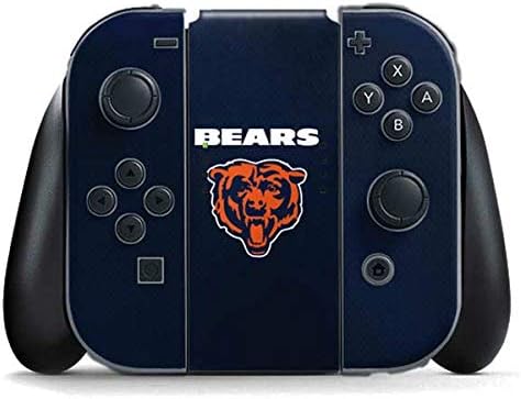 Skinit Decal Gaming Skin Compatible with Nintendo Switch (2017-2021) Joy-Con Controller - Officially Licensed NFL Chicago Bears Design