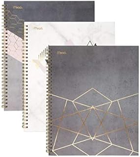 Mead Spiral Notebook, 1 Subject, College Ruled Paper, 100 Sheets, Botanical Boutique, 3 Pack (38196)