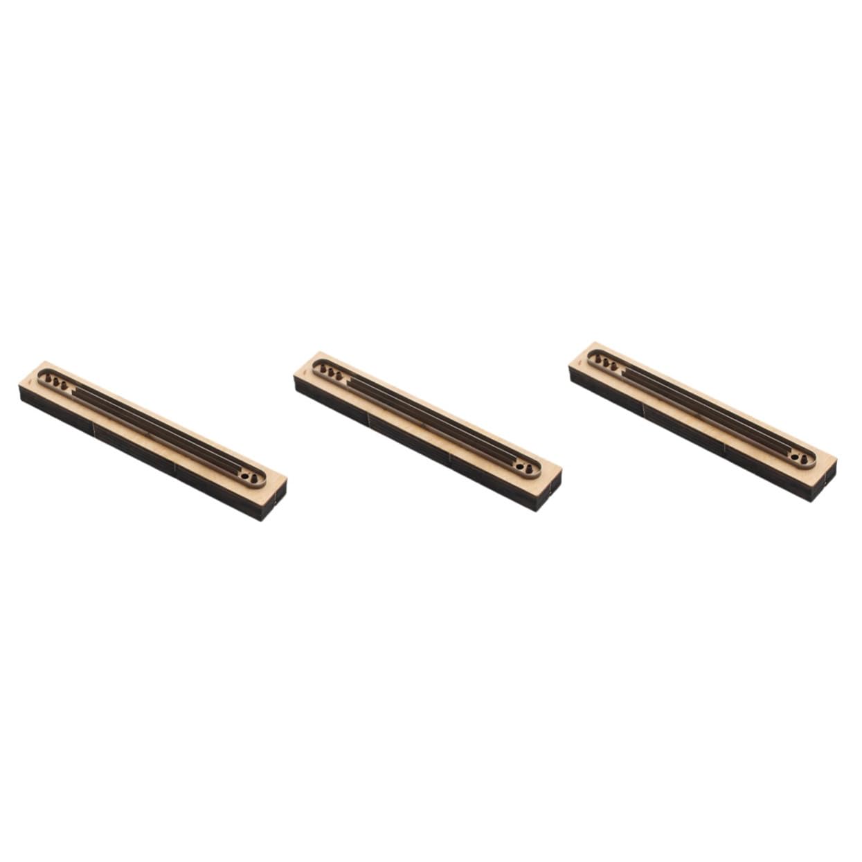 DIYEAH 3 Piezas Troquel de Corte para Cuero Molde de Madera para Manualidades DIY Pulseras Herramienta Duradera para Artesanos Principiantes y Profesionales