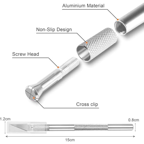 Miuzei Schneidematte Set A4 mit 30stk Bastelmesser und Stahllineal,Selbstheilende Bastelunterlage Schneideunterlage Cutting Mat Basteln Zeichenunterlage Bastelskalpell Bastelmatte (Grün)