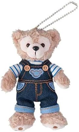 Amazon ダッフィー デニムぬいぐるみバッジ 16年 夏のコスチュームシリーズ ボーダー サロペット ディズニーシー限定 バッジ おもちゃ