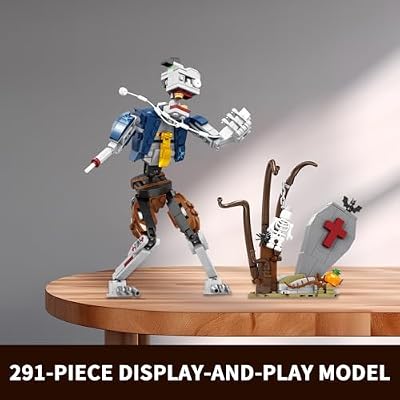 KAZI Halloween Building Toy Set,Whimsical Halloween Decoration with Staff Zombie Toys,Halloween Building Block Sets,Halloween Toys Gifts for Kids Ages 8 and up,Halloween Party Favors
